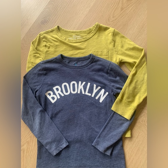 J.Crew Crewcuts Long sleeve T-shirts, size 4-5 - Picture 1 of 5